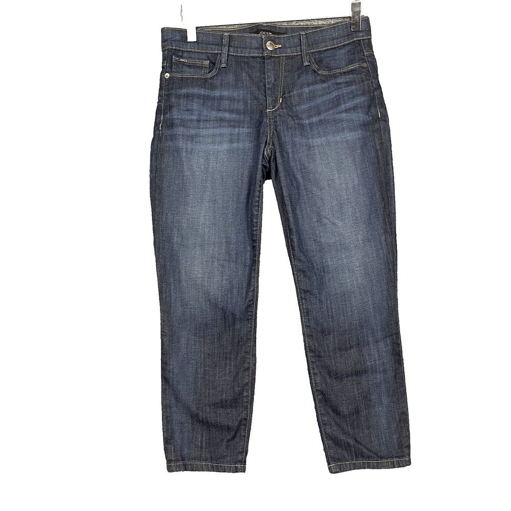 Joes Jeans Womens 28 Blue Crop Jackie Dark Wash Low Rise Supima Cotton Stretch